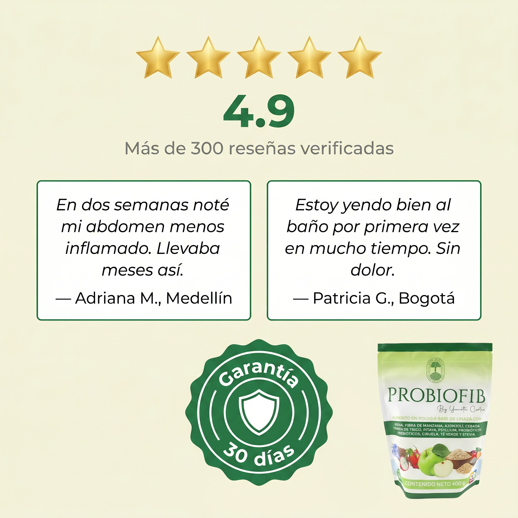 PROBIOFIB – Fibra Reductora con Prebióticos y Probióticos